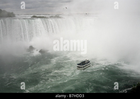 Le Horseshoe Falls, Niagara Falls, Canada & USA Border Banque D'Images