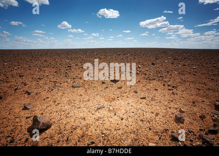 Plaine lune Oodnadatta Track près de Coober Pedy, South Australia, Australia Banque D'Images