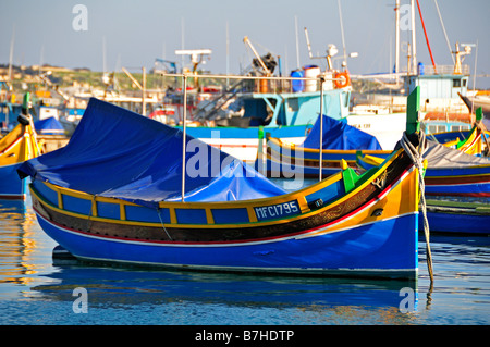 bateaux colorés Banque D'Images