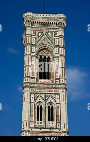 Le Campanile du Duomo de Florence Toscane Italie Banque D'Images