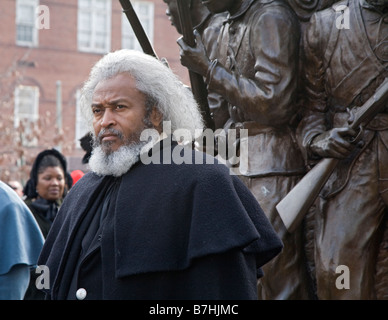 Frederick Douglass Reenactor Guerre Civile Banque D'Images
