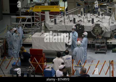 La station spatiale internationale ISS JAXA Assemblée JEM module expérimental japonais Kibo Banque D'Images