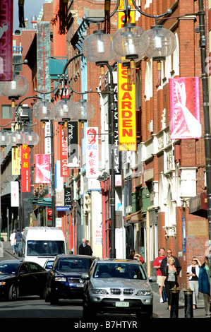 Little Bourke Street, Melbourne Banque D'Images