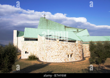 Chiesa sull'autostrada église sur l'autoroute 1963 San Giovanni Battista Jean le Baptiste l'architecte Giovanni Michelucci Florence Banque D'Images