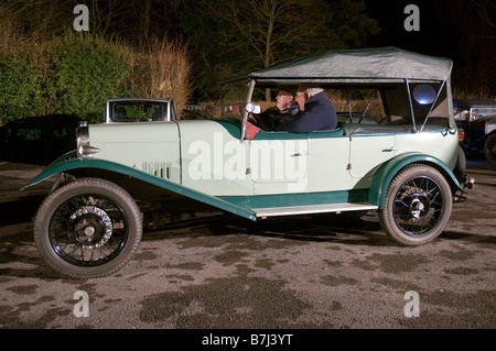 1927 Alvis 12 50 Sports TG pendant le CSECC Measham Rallye de nuit 24 Janvier 2009 25 Banque D'Images