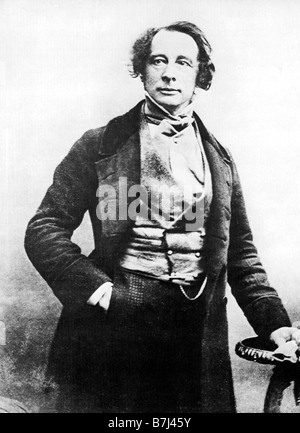 Charles Dickens 1843 daguerréotype par Unbek année en Amérique le portrait photographique de l'auteur Banque D'Images