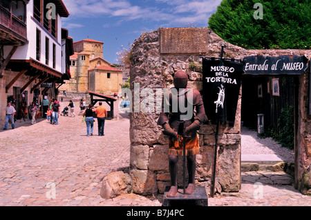 Centre historique de Santillana del Mar en Cantabrie, Espagne Banque D'Images