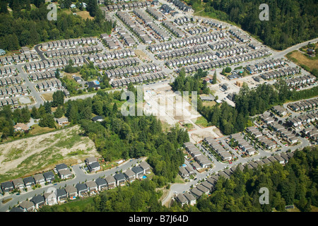 Lotissements, Fraser Valley, Maple Ridge, Colombie-Britannique Canada Banque D'Images