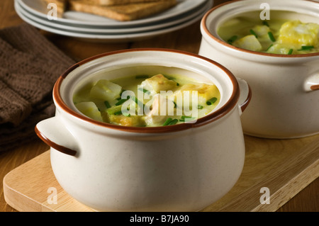 Cullen Skink de soupe de poisson Scotland UK Banque D'Images