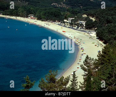 L'Épire Grèce Région, plage de Valtos Parga, Banque D'Images