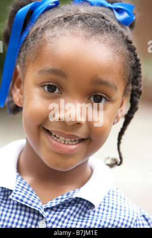 Portrait of Girl Smiling Banque D'Images