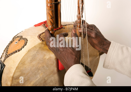 Instrument de musique africaine Kora instrument à cordes Banque D'Images