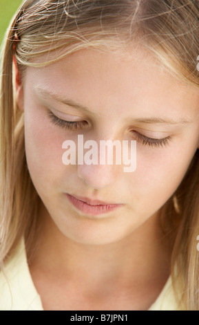 Portrait de Pre-Teen Girl Banque D'Images