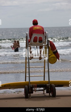 Lifeguard Service sur Caswell Bay dans le Gower Wales Banque D'Images