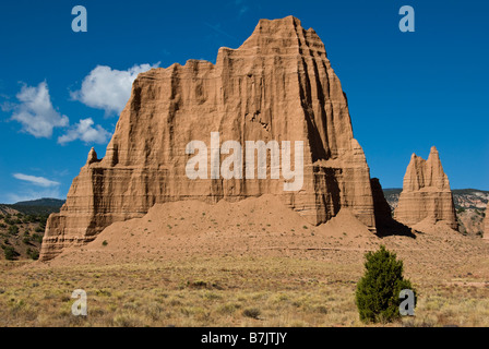 La vallée de la cathédrale monolith, Capitol Reef National Park, en Utah. Banque D'Images