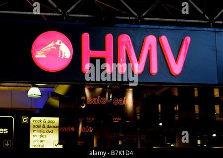 HMV store, Oxford Street, Londres Banque D'Images