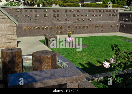 Hollywood Celebrity Graves Westwood Memorial Park Los Angeles CA mortuaire du cimetière où reposent Banque D'Images