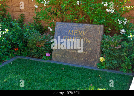 Merv Griffin tombes Hollywood Celebrity Westwood Memorial Park Los Angeles CA mortuaire du cimetière où reposent Banque D'Images