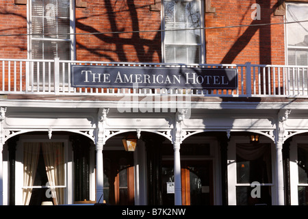 L'hôtel American, Sag Harbor, Long Island, New York, USA Banque D'Images