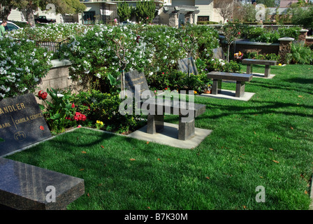 Chapelle Jardin Estate Hollywood Celebrity Graves Westwood Memorial Park Los Angeles CA mortuaire du cimetière où reposent Banque D'Images