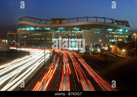 Invesco Stadium et I-25 Banque D'Images