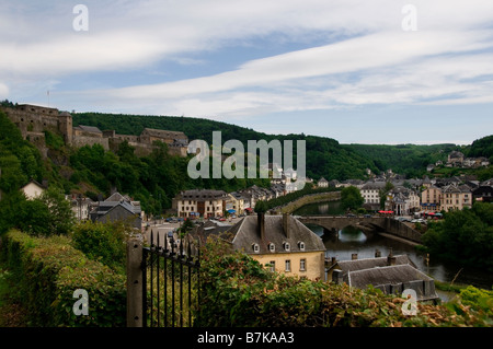 Vue pittoresque de Bouillon Ardennes Belgique Province de Luxembourg Banque D'Images