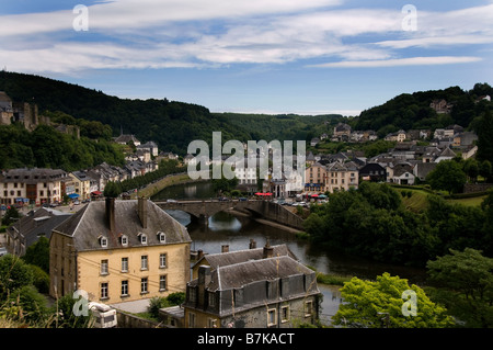 Vue pittoresque de Bouillon Ardennes Belgique Province de Luxembourg Banque D'Images