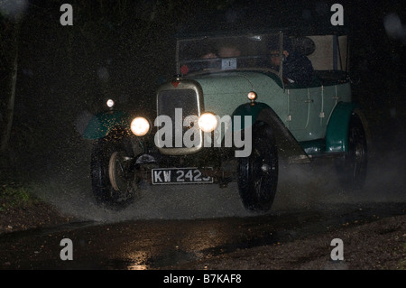 1927 Alvis 12 50 Sports TG pendant le CSECC Measham Rallye de nuit 24 Janvier 2009 25 Banque D'Images