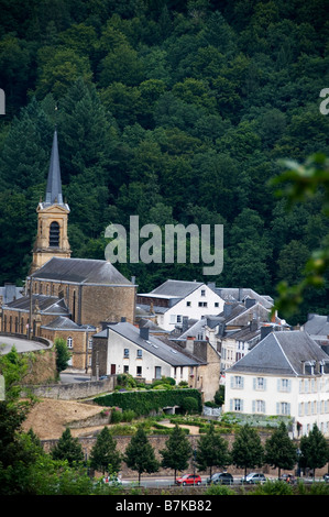 Vue pittoresque de Bouillon Ardennes Belgique Province de Luxembourg Banque D'Images