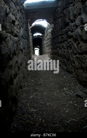 Tunnel de communication à Tel Faher Banque D'Images