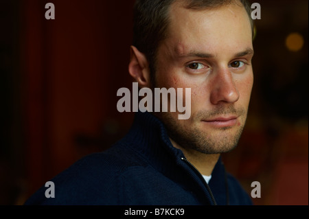 Tom Boonen belge pendant une session avec la formation Quick Step Banque D'Images