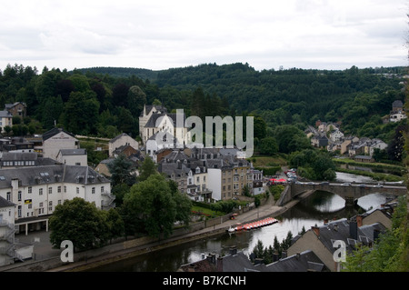 Vue pittoresque de Bouillon Ardennes Belgique Province de Luxembourg Banque D'Images