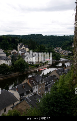 Vue pittoresque de Bouillon Ardennes Belgique Province de Luxembourg Banque D'Images