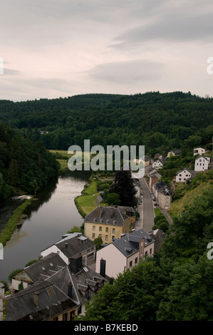 Vue pittoresque de Bouillon Ardennes Belgique Province de Luxembourg Banque D'Images