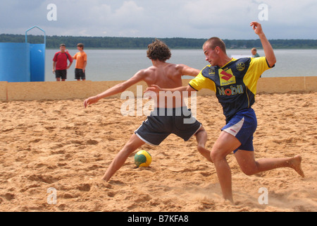 Set Beach Võru Estonie Europe Banque D'Images