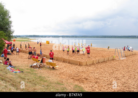 Set Beach Võru Estonie Europe Banque D'Images