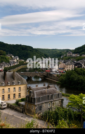 Vue pittoresque de Bouillon Ardennes Belgique Province de Luxembourg Banque D'Images