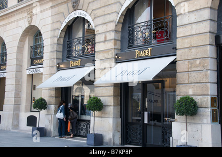 Boutique Piaget place Vend me Paris 1e arr. France Photo Stock Alamy