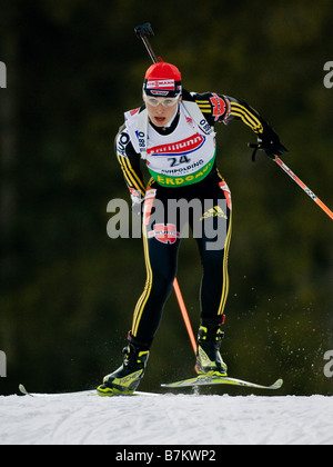 Magdalena Neuner Biathlon Wallgau Weltcup Damen Ruhpolding Sprint 161 2009 Banque D'Images