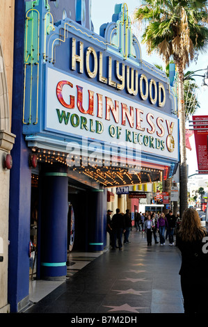 De Guinness World Records building hollywood boulevard blvd los angeles LA CALIFORNIE Banque D'Images