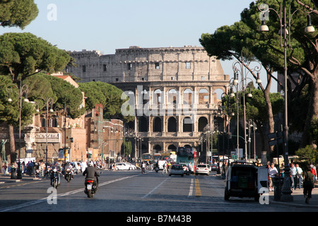 Via dei Fori Imperiali Rome Italie Banque D'Images