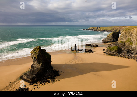 Bedruthan steps Cornwall coast Banque D'Images