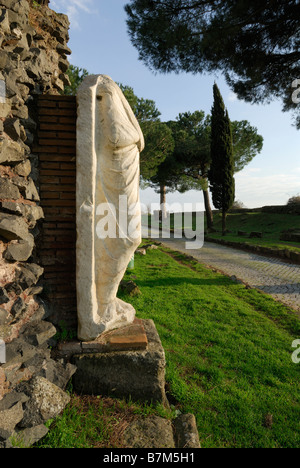 Italie Rome Via Appia Antica Via Appia Banque D'Images