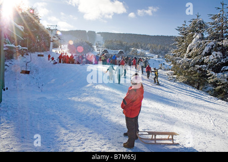 La Bosnie-et-Herzégovine Kupres ski piste de ski Banque D'Images