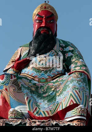 Sculpture de Guan Gong affiche à Taiwan Banque D'Images