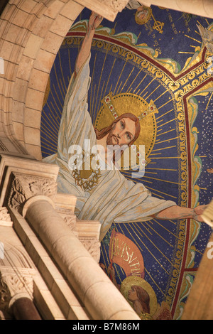 La basilique du Sacré-CŒUR À MONTMARTRE Banque D'Images