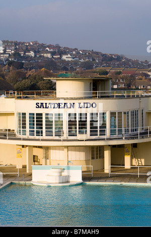 Saltdean Lido East Sussex UK winter Banque D'Images