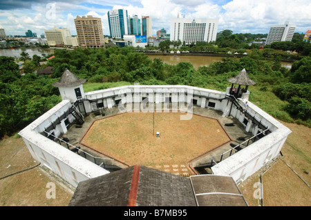 Le Fort Margherita à Kuching, Sarawak, Bornéo, Malaisie Banque D'Images