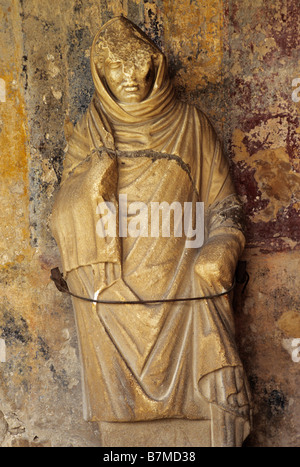 Statue au Terme Stabiane ou Stabian Bains dans Pompéi Italie Banque D'Images
