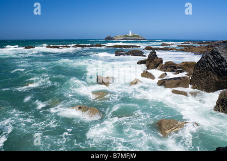 Godrevy lighthouse Cornwall England UK Banque D'Images